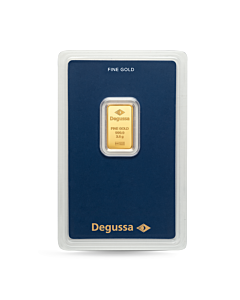 Barra de oro Degussa 2,5 g
