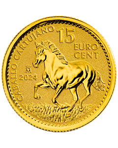 Moneda de oro 1/10oz Caballo