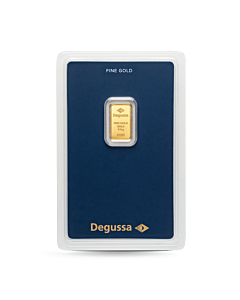 Barra de oro Degussa 0,5 g