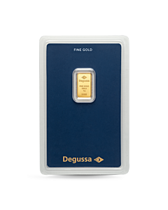 Barra de oro Degussa 1 g
