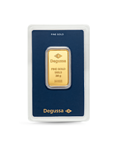 Barra de oro Degussa 20 g