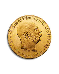 100 Coronas Austria moneda de oro