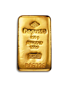 Barra de oro Degussa 250 g