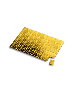 Barra de oro Combi Degussa de 50 g