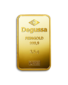 5 g Degussa gold bar