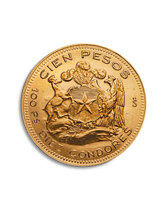 Moneda de oro 100 Pesos Chile