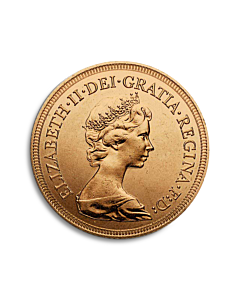 1 soberano Isabel II “diadema”  1974-1984 Moneda de oro