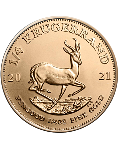 Moneda de oro Krugerrand 1/4 oz 2014