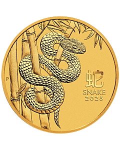 Moneda de oro 1oz Lunar III Snake 2025