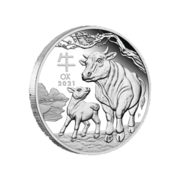 1 oz Silver Coin Lunar III Buey 2021